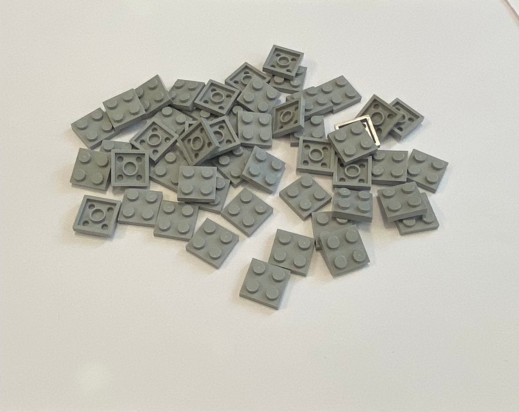Partij 50x nieuwe 2x2 Lego platen in diverse kleuren, Overige thema's, Lego, Nieuw, Ophalen of Verzenden