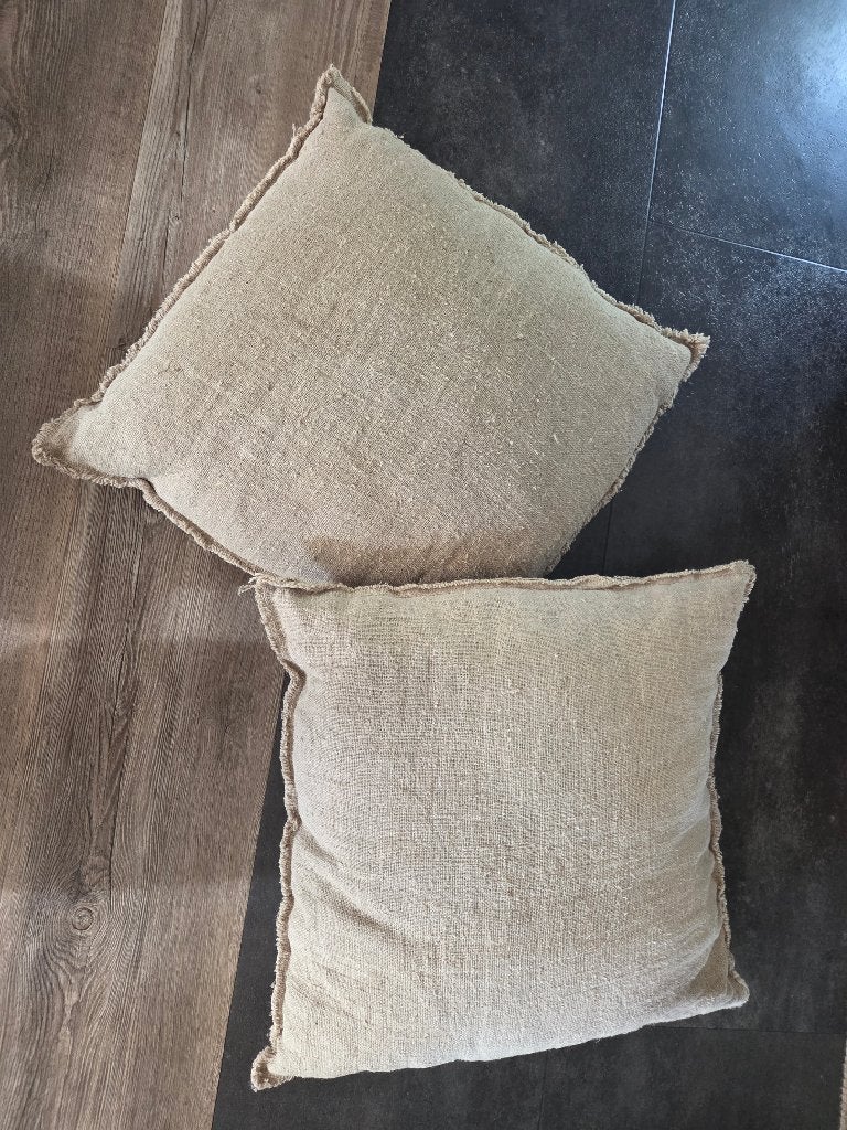 Linnen Lampenkappen en kussens, Huis en Inrichting, Ophalen, Nieuw, Natuurlijk materiaal, Brocante