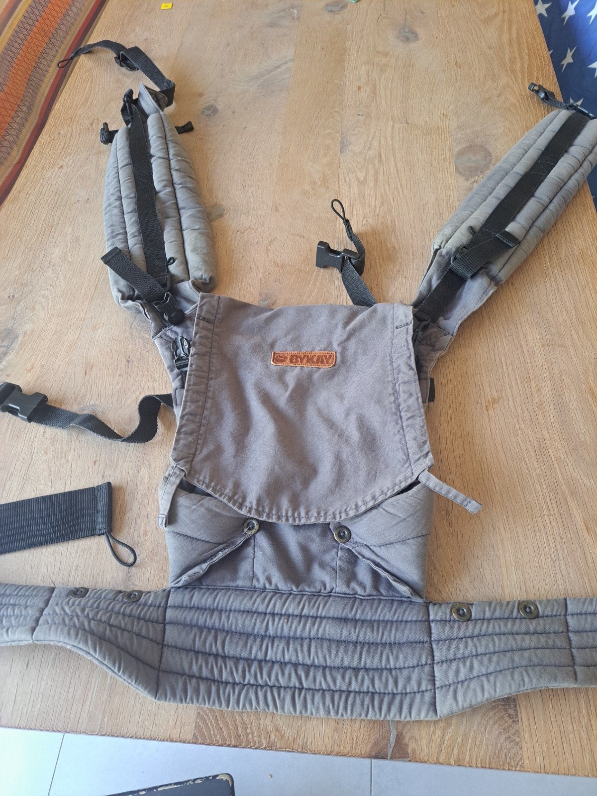 ByKay SSC Deluxe draagzak - Grijs - 100% katoen, Overige merken, Gebruikt, Buik of Rug, Ophalen of Verzenden