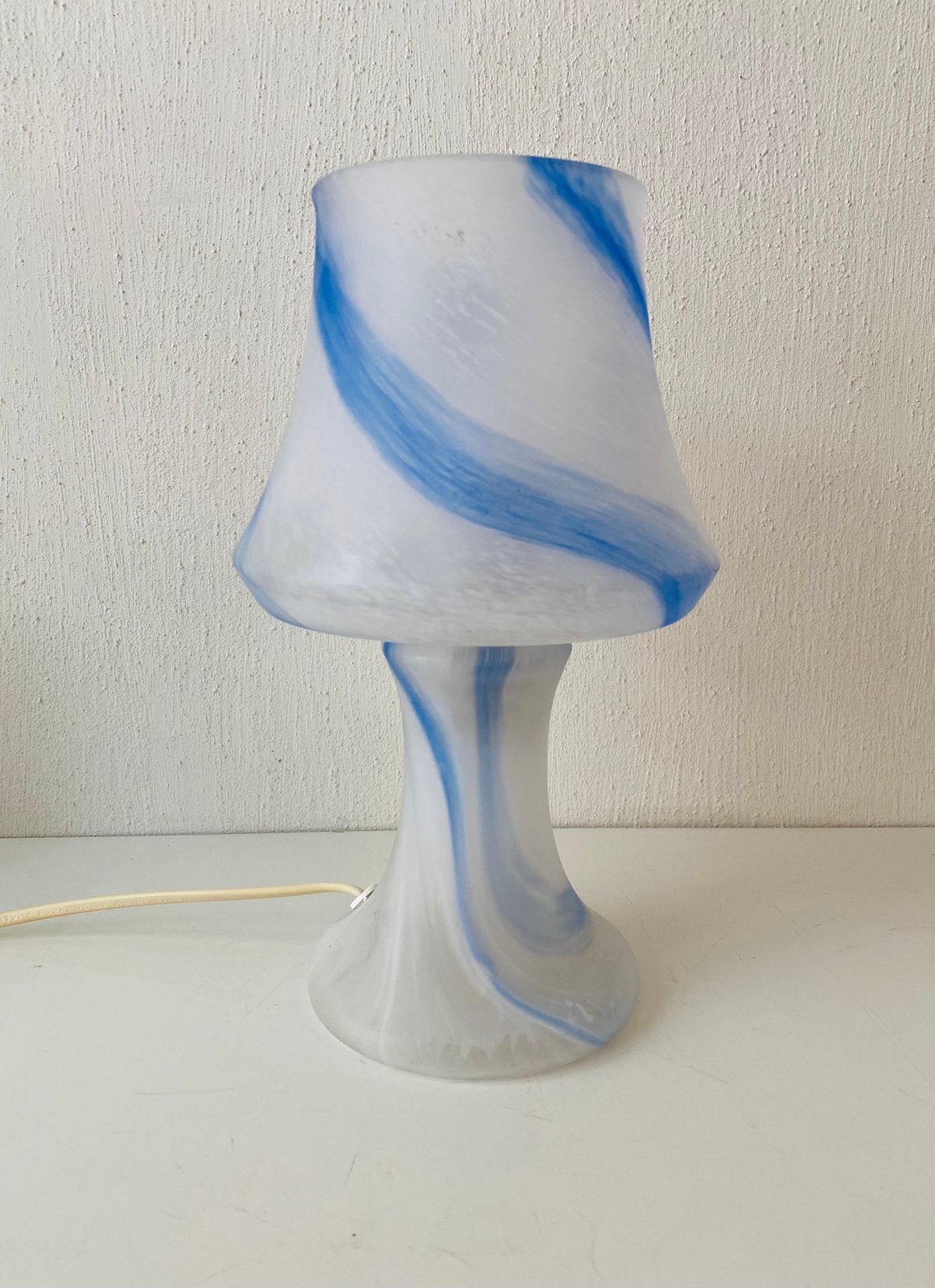 Set glazen tafellampen (2) design Monica Backstrim, Ophalen of Verzenden, Huis en Inrichting