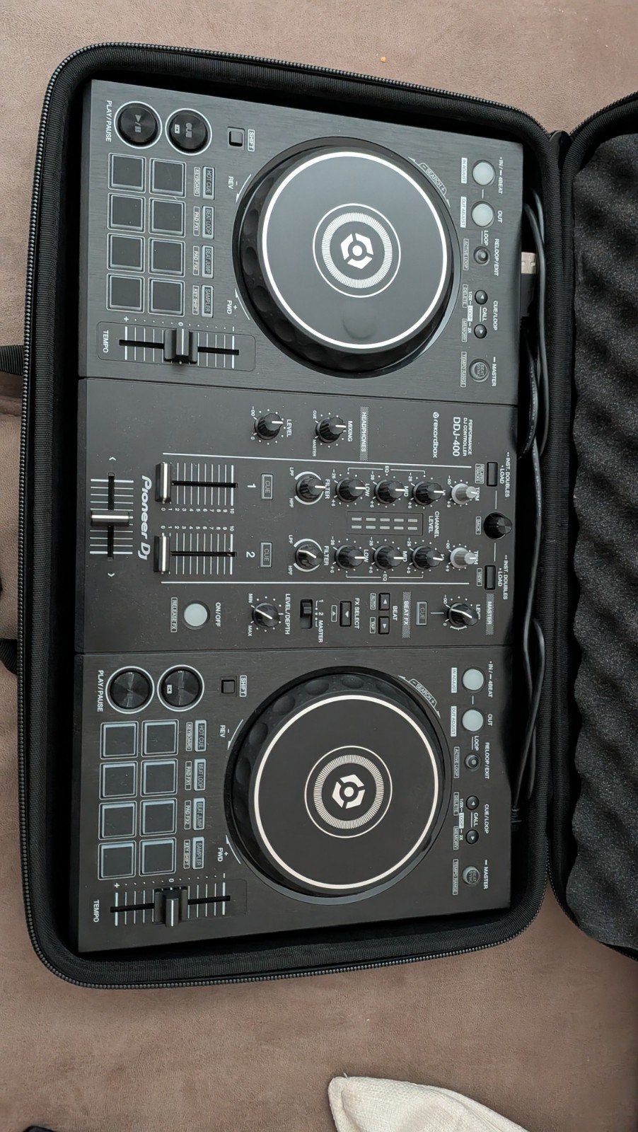 Pioneer DDJ-400 DJ Controller met beschermhoes, Muziek en Instrumenten, Ophalen of Verzenden, Zo goed als nieuw, Dj-set, Pioneer