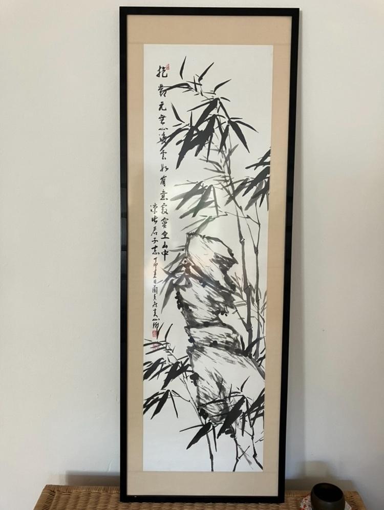 Zen penseel schilderij (oost indische inkt), Ophalen