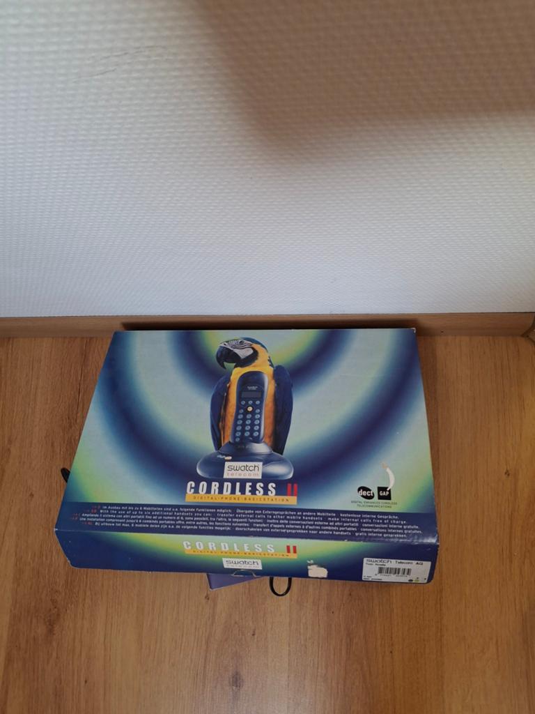 Swatch Swiss Cordless II Telefoon - Groen, Vintage DECT, Ophalen of Verzenden, Gebruikt, 1 handset