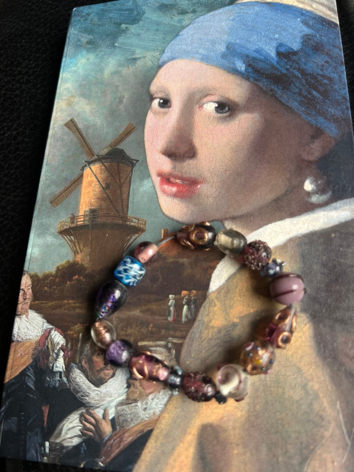 Armband Murano, Sieraden, Tassen en Uiterlijk, Armbanden, Ophalen of Verzenden, Zo goed als nieuw, Hout