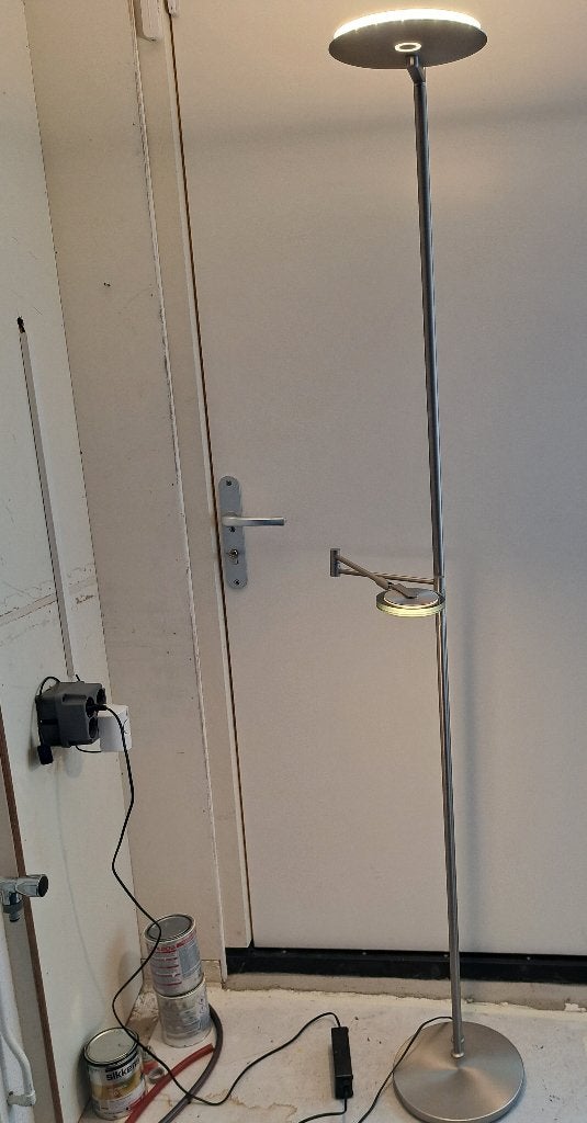 staande leeslamp, Huis en Inrichting, Lampen | Vloerlampen, Ophalen, Zo goed als nieuw, Metaal, 150 tot 200 cm