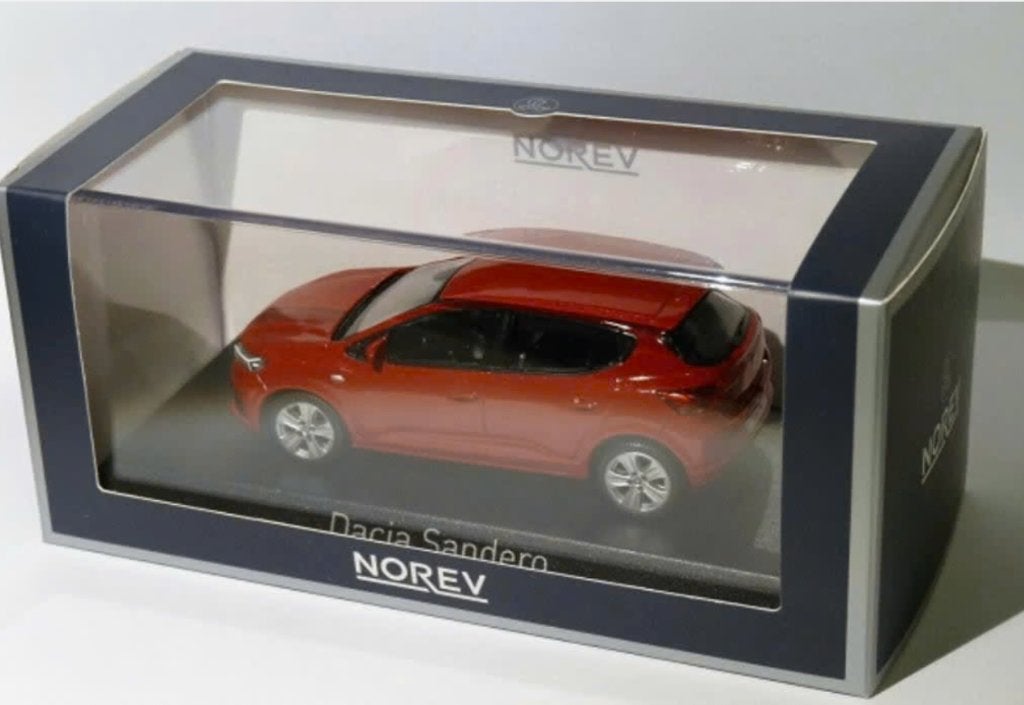DACIA SANDERO 2021 FUSION ROOD SCHAAL 1/43 NOREV ref. 509021, Hobby en Vrije tijd, Verzenden, Nieuw, Auto, Norev