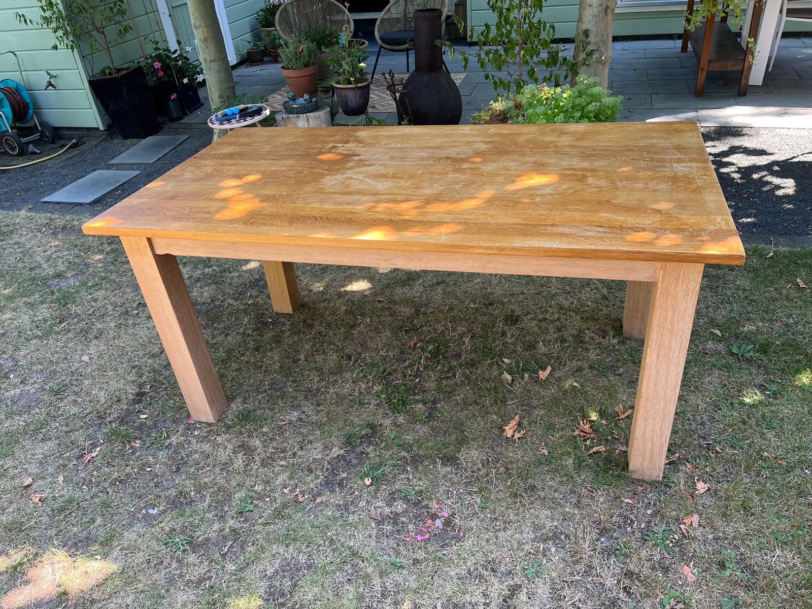 Eettafel, Ophalen, 50 tot 100 cm, Zo goed als nieuw, 150 tot 200 cm