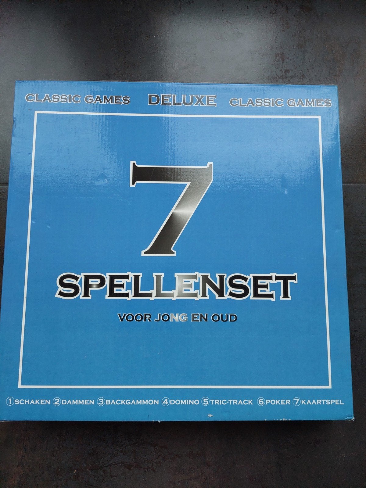 7 Spellenset De Luxe nooit gebruikt in doos, Ophalen, Minder dan 500 stukjes, Nieuw
