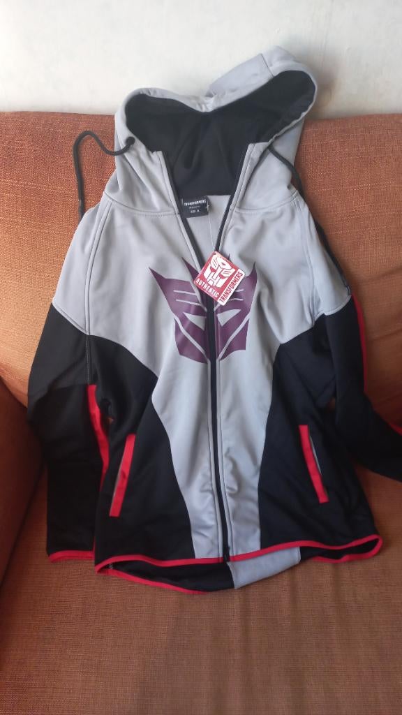 Vest hoodie jack Megatron Transformers Decepticons XL, Ophalen of Verzenden, Difuzed, Grijs, Maat 56/58 (XL)