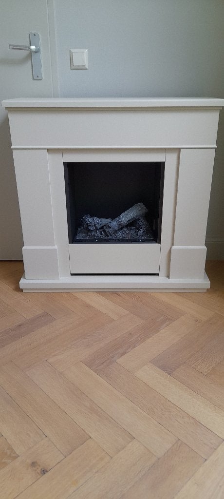 Dimplex sfeerhaard met houtblokken, Ophalen, Gebruikt, Vrijstaande haard, Elektrische haard