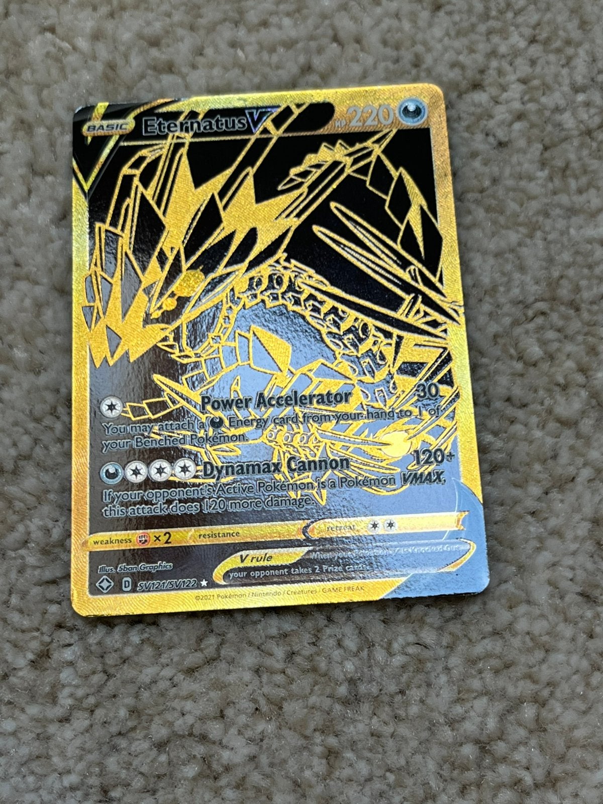 Eternatus v pokemonkaart, Ophalen of Verzenden, Nieuw, Losse kaart