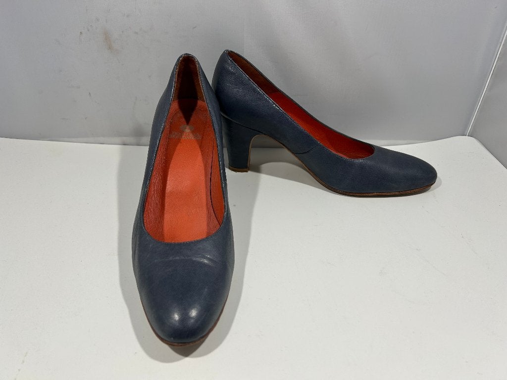Fred de la Bretoniere, maat 38 classic blauwe schoenen., Kleding | Dames, Schoenen, Fred de la Bretoniere, Zo goed als nieuw, Schoenen met hoge hakken