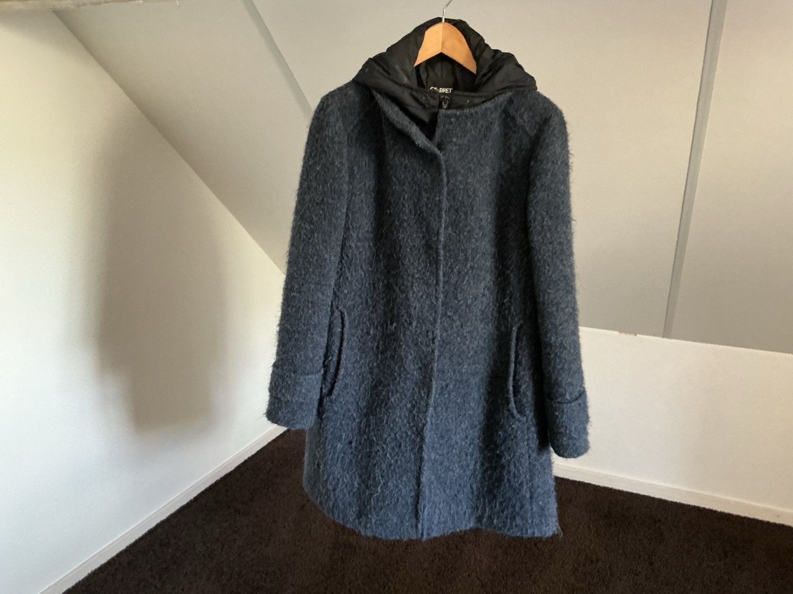 Gil Bret heerlijke winterjas, blauw, ietsje harig. Maat L, Kleding | Dames, Ophalen of Verzenden, Gedragen, Maat 42/44 (L), Blauw
