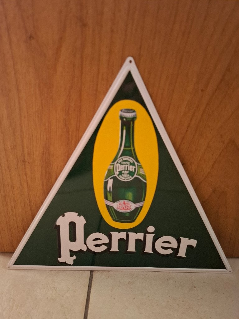 authentiek reclamebord Perrier, Ophalen of Verzenden, Nieuw, Reclamebord
