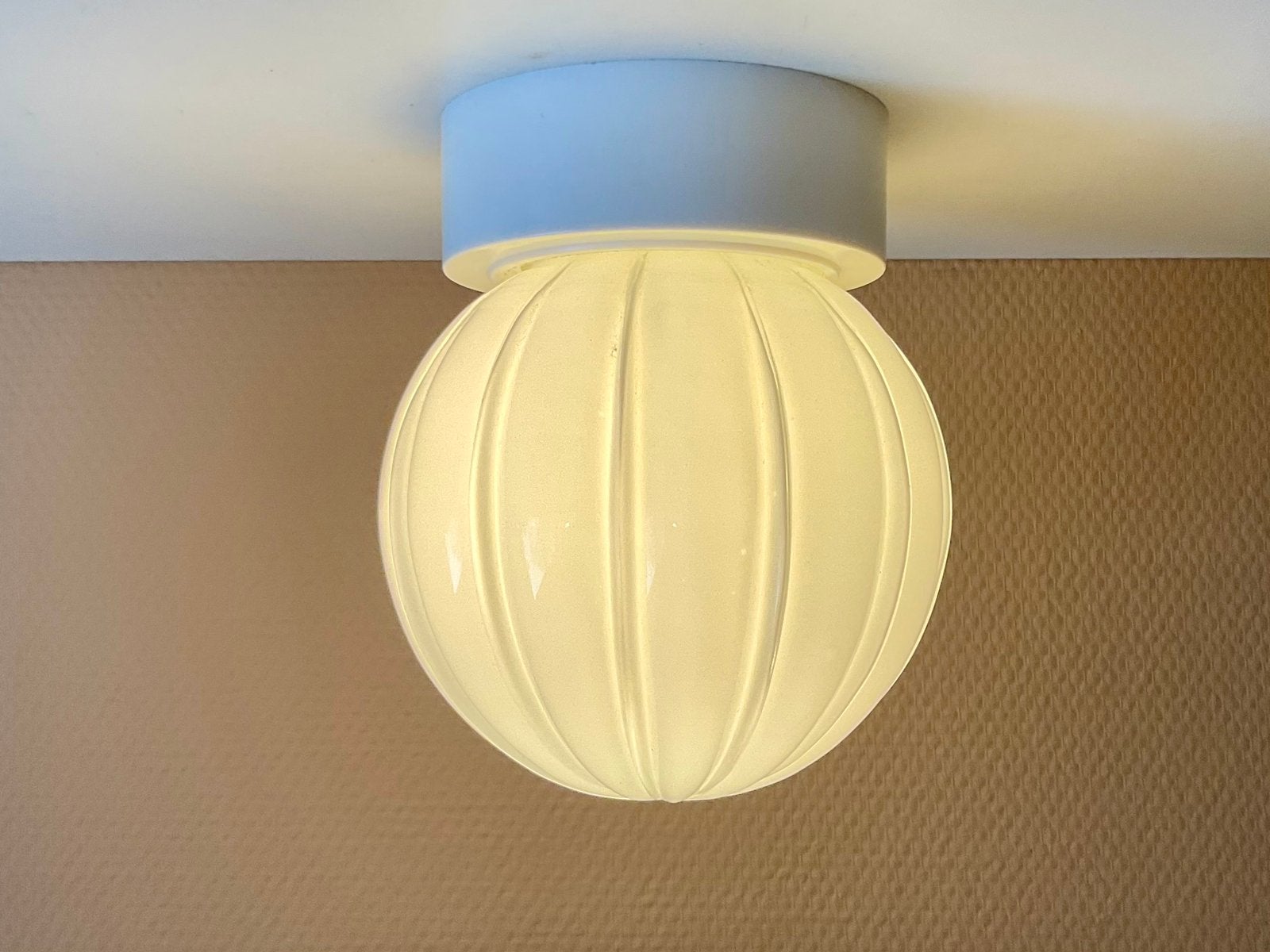 Prachtige Thabur plafond of wandlamp, Ophalen of Verzenden, Gebruikt, Glas