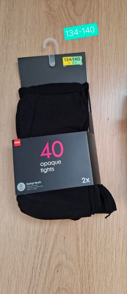HEMA temp tech kinderpanty's in het zwart, maat 134/140, Meisje, Overige typen, Nieuw, Ophalen of Verzenden