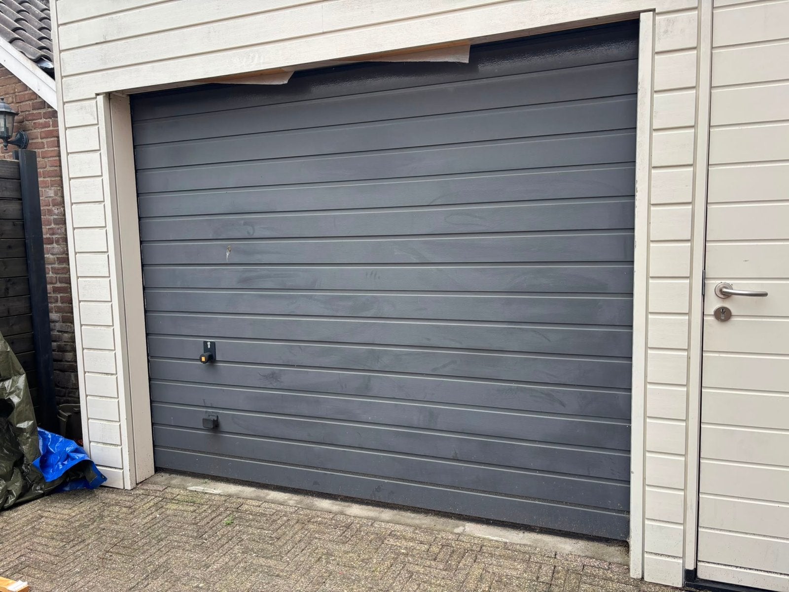 Roldeur garage elektrisch, Gebruikt, Garagedeur, Ophalen of Verzenden, 120 cm of meer