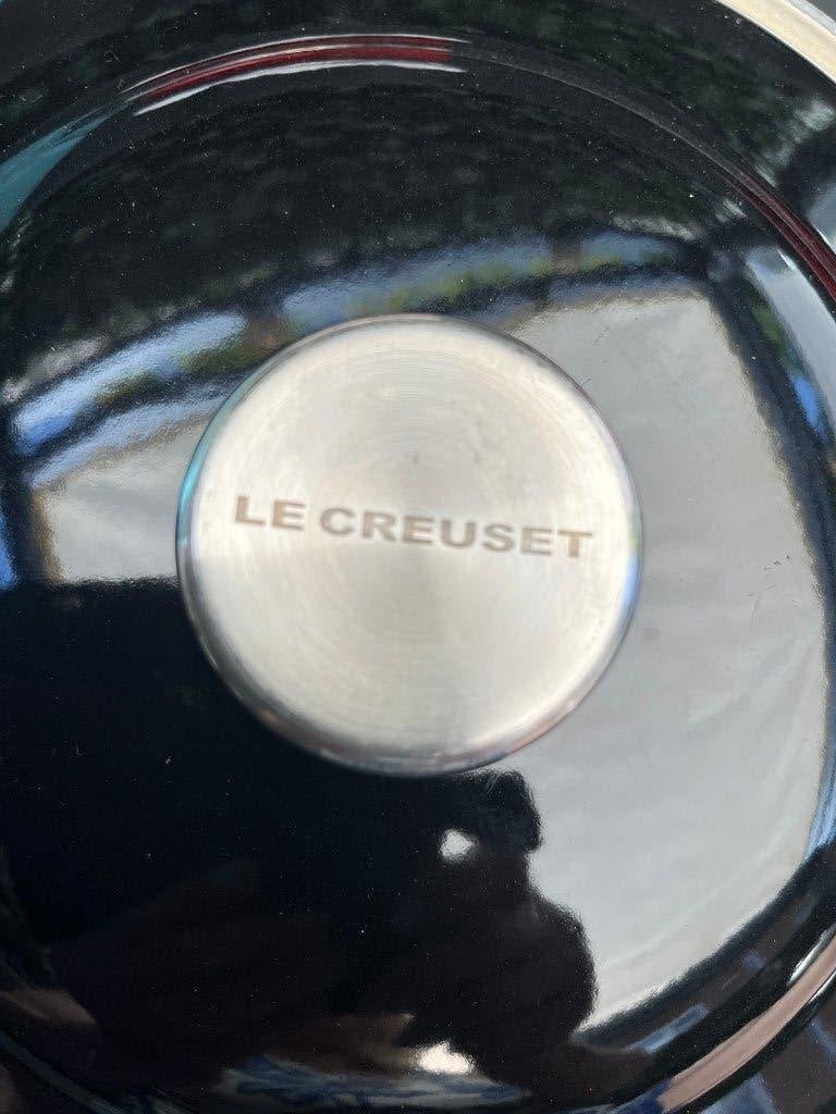 La Creuset Signature braadpan, Overige typen, Zo goed als nieuw, Zwart, Metaal