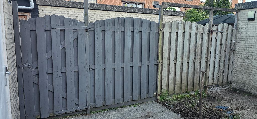 schuttingpoort, Gebruikt, 100 tot 150 cm, Ophalen of Verzenden, Draaipoort