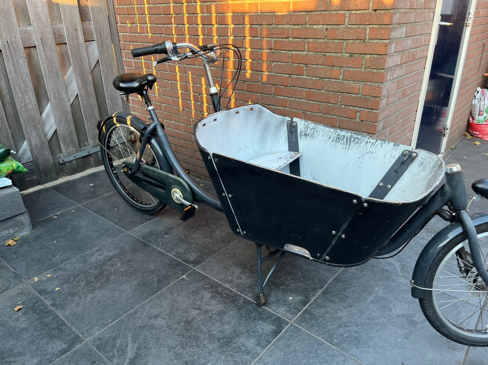 Babboe bakfiets met 7 Shimano versnelling, Ophalen, Zo goed als nieuw