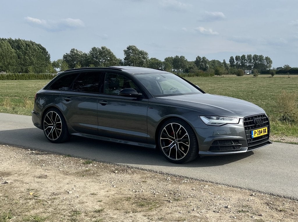 Audi A6 1.8 Tfsi Ultra 190pk S-line edition 2018, Auto's, 1610 kg, Zwart, 93 €/maand, 1700 kg