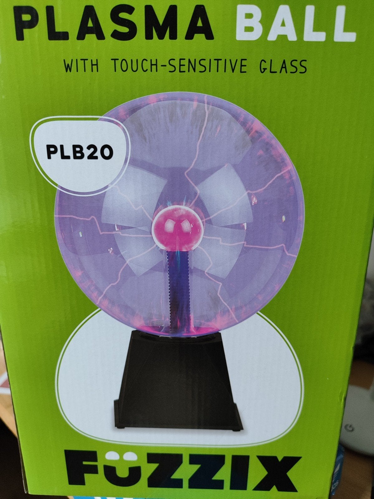 Fuzzix Plasma Bal PLB20 - Touch-gevoelig Glas, Meerkleurig, Ophalen of Verzenden, Zo goed als nieuw, Modern