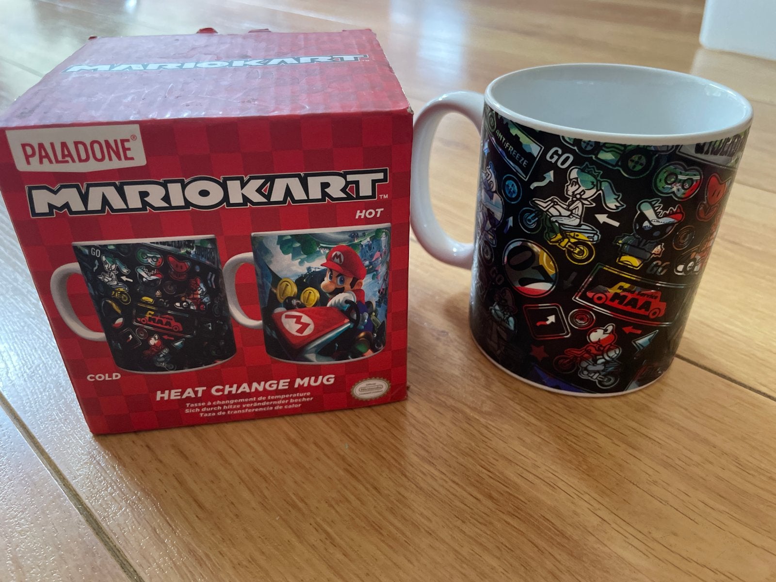 NIEUW Mario Kart Heat Change Mok - Nieuw in doos, Ophalen of Verzenden, Nieuw, Meerkleurig, Modern