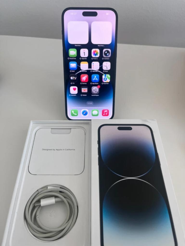 Iphone 14 Pro Max 85%, Zwart, Zo goed als nieuw, Zonder simlock, Zonder abonnement