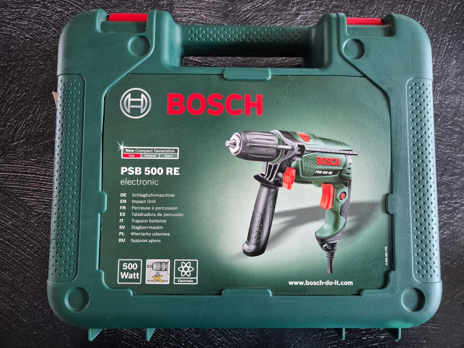 Bosch PSB 500 RE Klopboormachine met koffer, Doe-het-zelf en Verbouw, Gereedschap | Boormachines, Boormachine, Ophalen of Verzenden