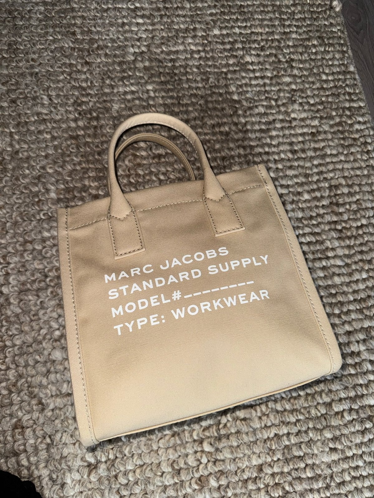 Marc Jacobs The Tote Bag Canvas Beige Nieuw, Ophalen of Verzenden, Nieuw, Beige, Handtas