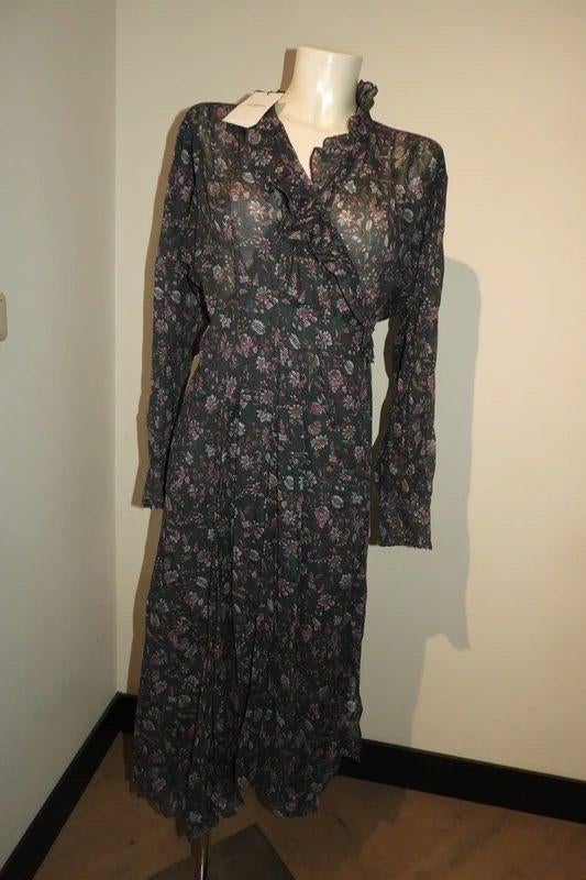 Isabel Marant Etoile wrapdress wikkel jurk print groen Nieuw, Verzenden, Nieuw, Maat 38/40 (M), Isabel Marant