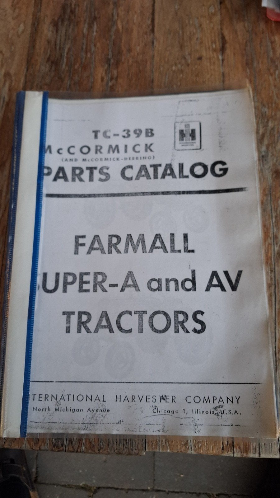 Onderdelencatalogus & Instructieboek Farmall Super A, Ophalen of Verzenden