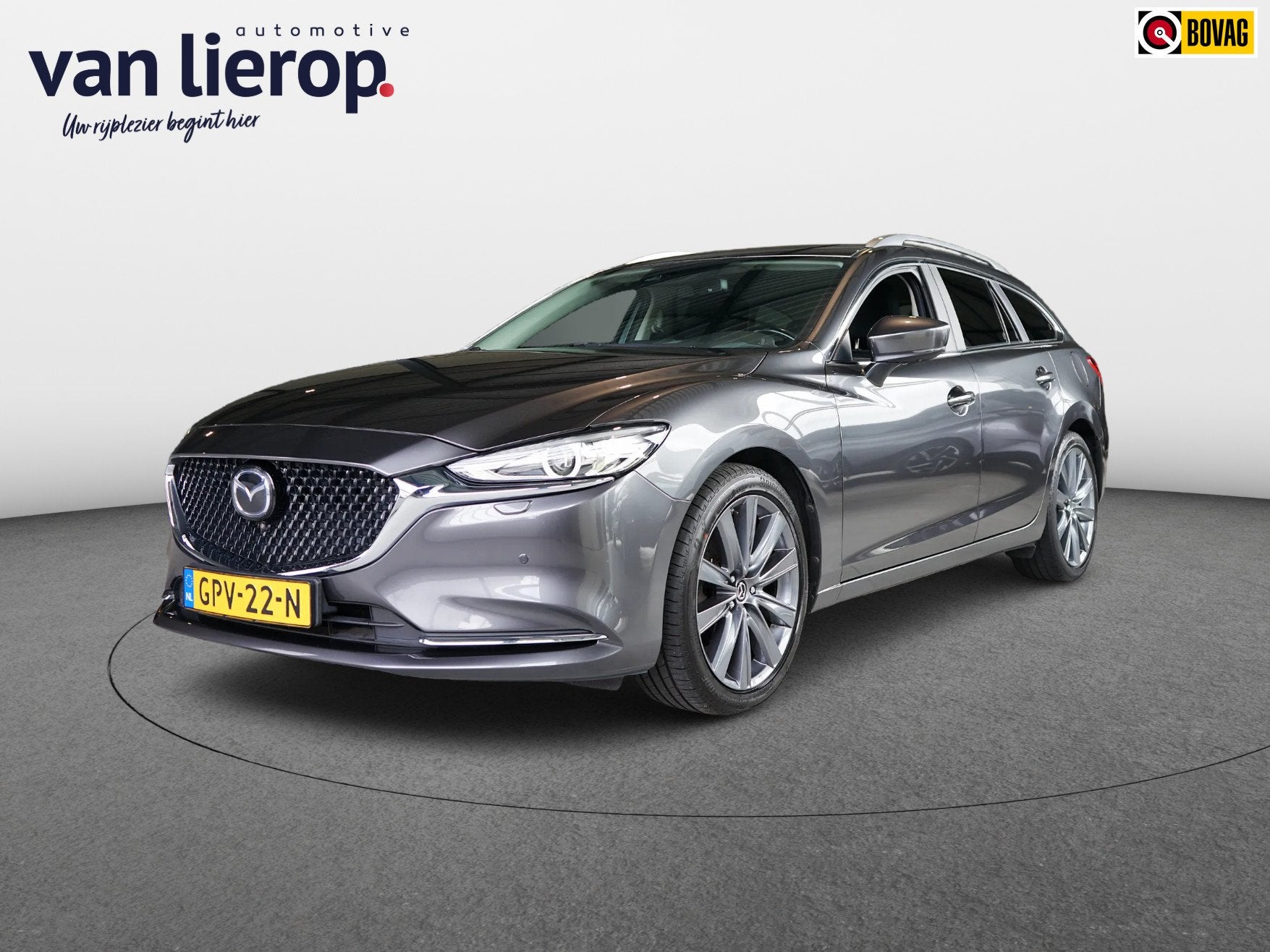 Mazda 6 Sportbreak 2.5 SkyActiv-G 194 TREKHAAK | CARPLAY, Auto's, 1441 kg, Stof, Gebruikt, 4 cilinders