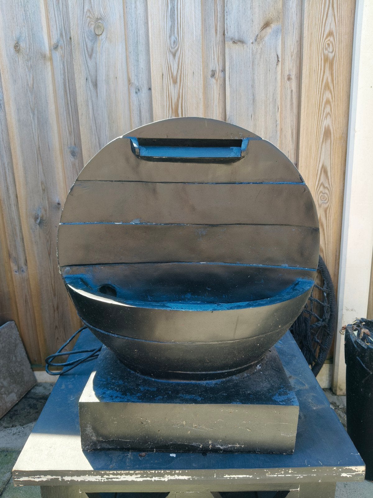 Fonteintje met licht, werkend (schoonmaak nodig), Tuin en Terras, Ophalen, Gebruikt