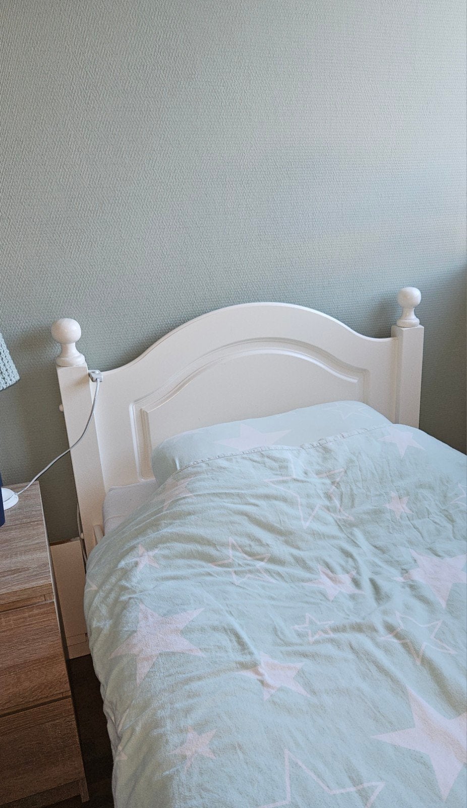 1 persoons (hemel)bed, Huis en Inrichting, Ophalen, Gebruikt, 90 cm, Eenpersoons