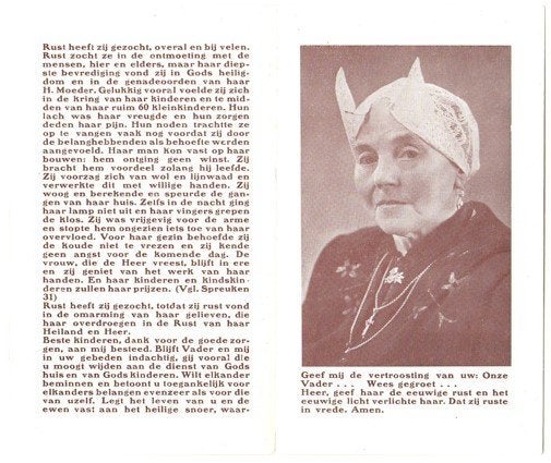 Wilhelmina G. van Dijk 1874 Schalkwijk + 1953 Hamersveld, Verzenden