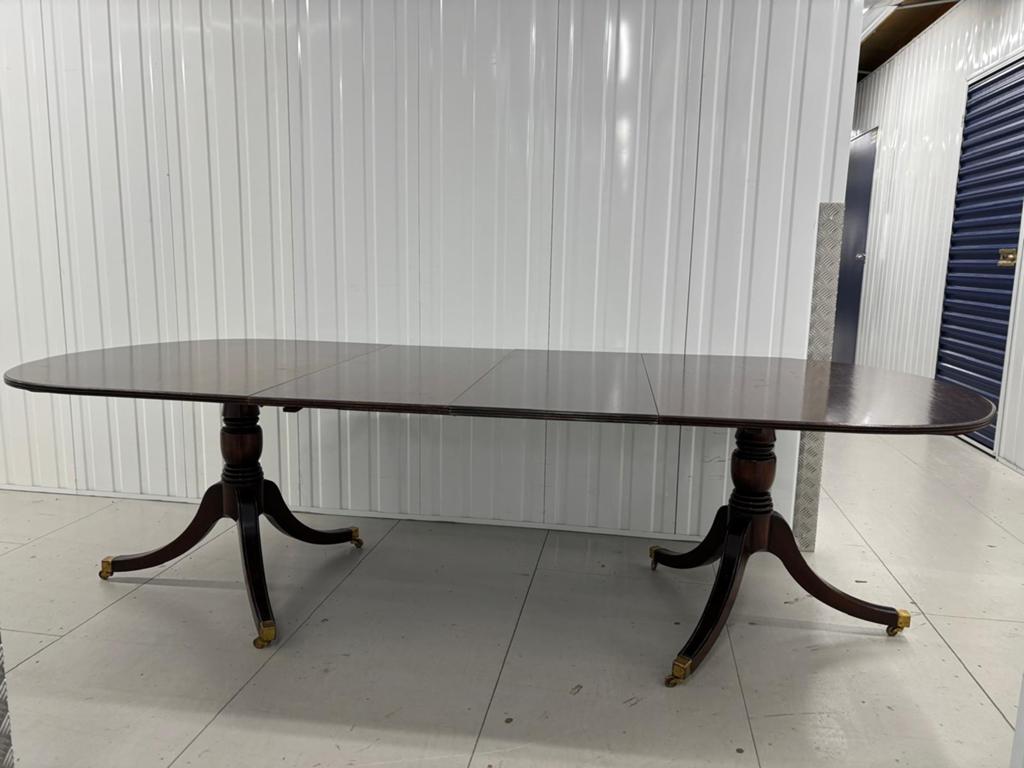 Antieke mahoniehouten coulissentafel, Antiek en Kunst, Antiek | Meubels | Tafels, Ophalen