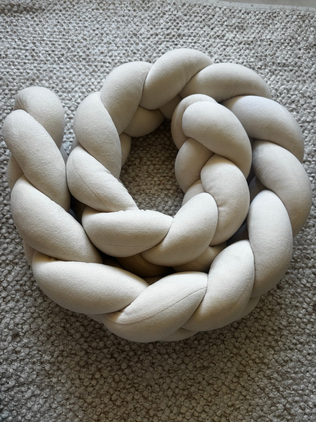 Gevlochten wiegbeschermer/bedomrander - Beige, Kinderen en Baby's, Kinderkamer | Beddengoed, Jongetje of Meisje, Beige, Overige typen