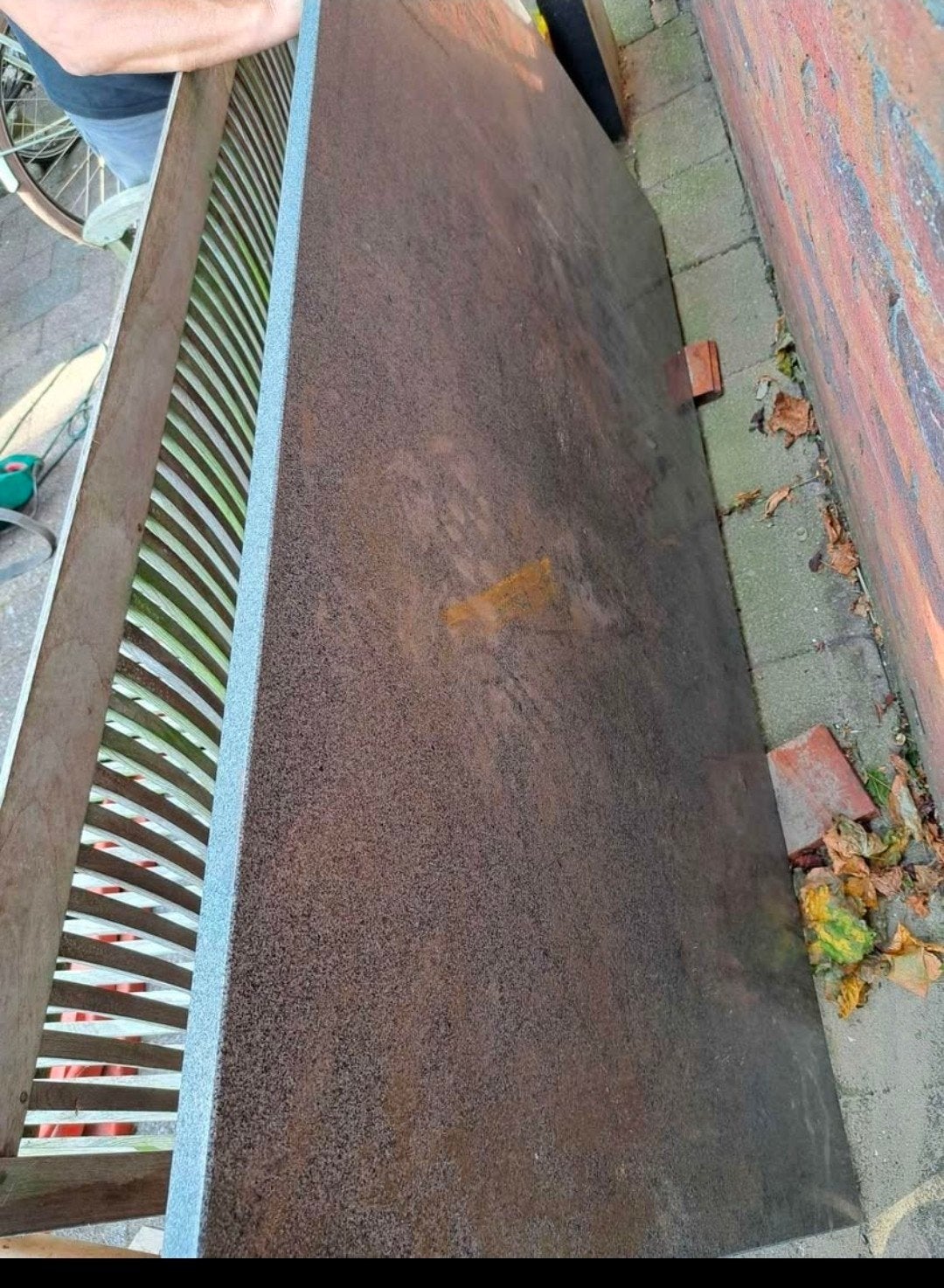 Natuurstenen tafelblad, GRATIS, Ophalen, Rechthoekig, Overige materialen