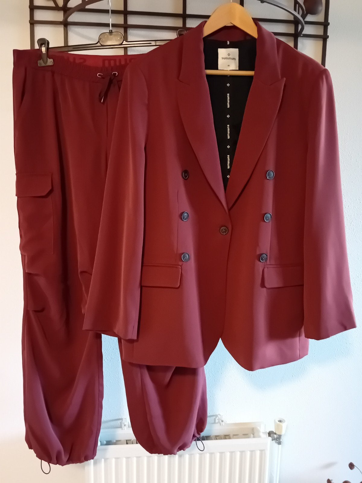 Summum set blazer en broek, maat 46, Summum, Kostuum of Pak, Overige kleuren, Maat 46/48 (XL) of groter
