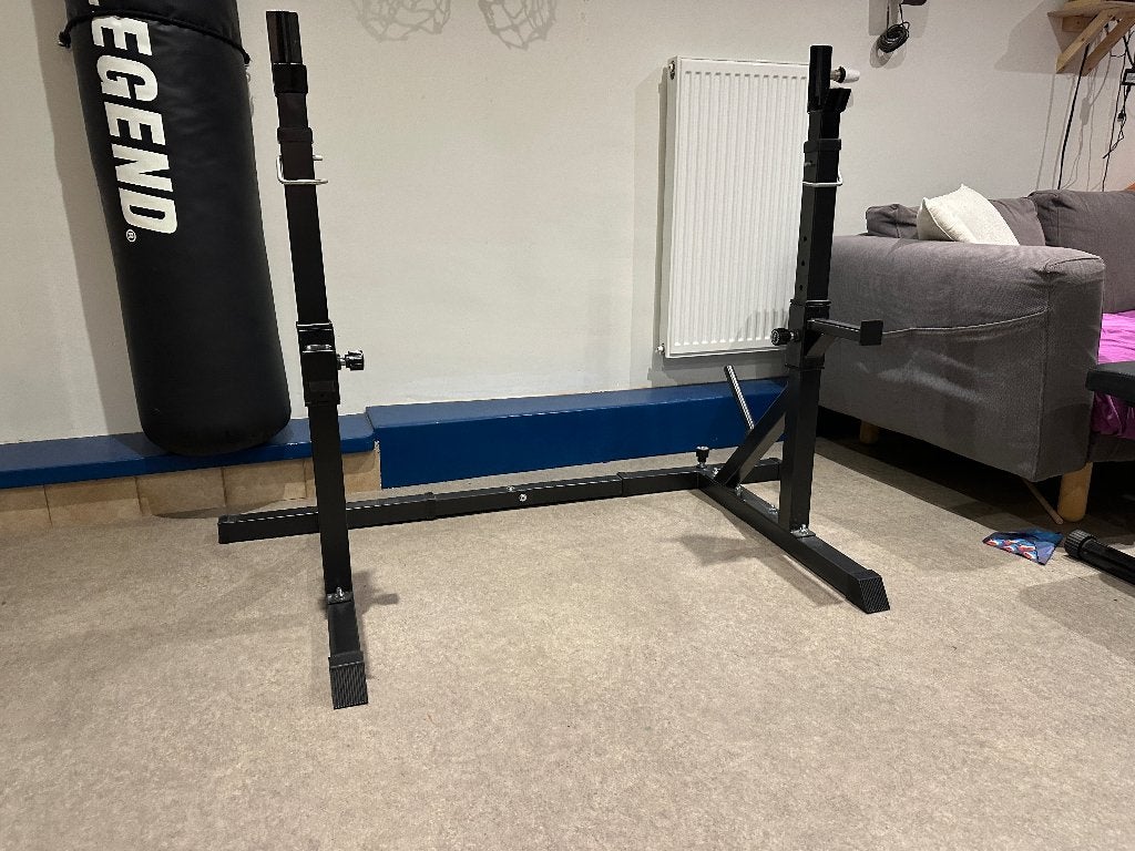 Halterrack (bankdruk en squatrack) Gorilla Sports, Ophalen, Zo goed als nieuw, Rug, Overige typen