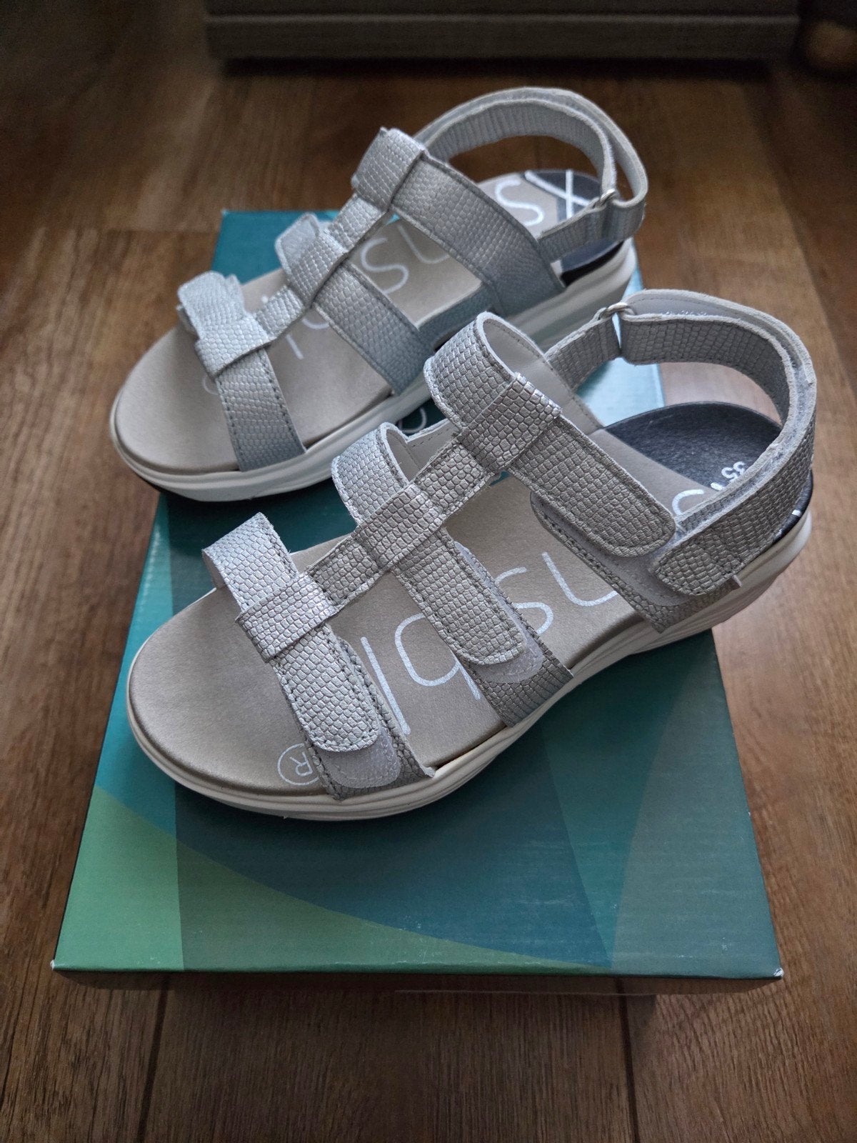 Nieuwe Xsensible sandalen zilver maat 35, Xsensible, Overige kleuren, Nieuw, Sandalen of Muiltjes