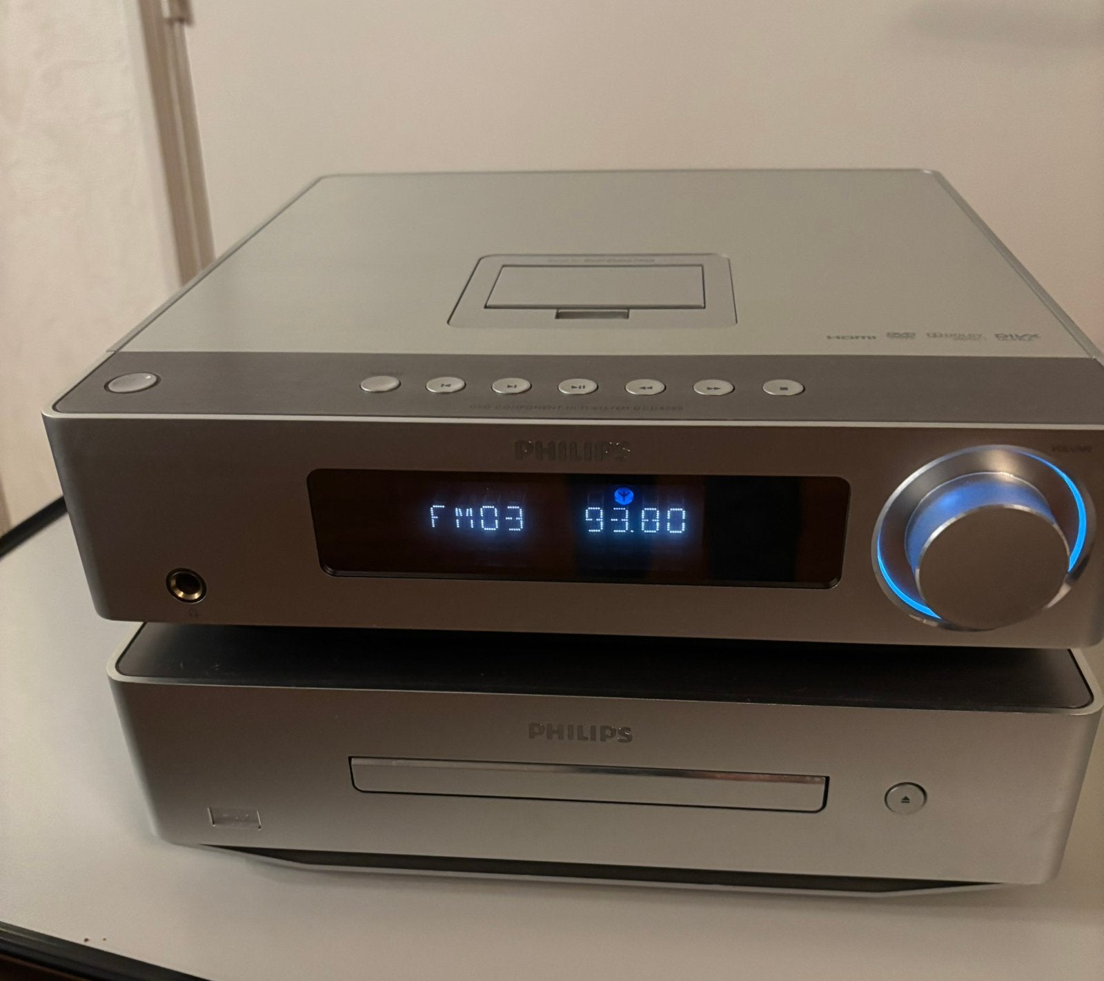 Philips DCD8000/12 Microset met DVD, HDMI en iPod/iPhone doc, Philips, Gebruikt, Ophalen of Verzenden, Microset