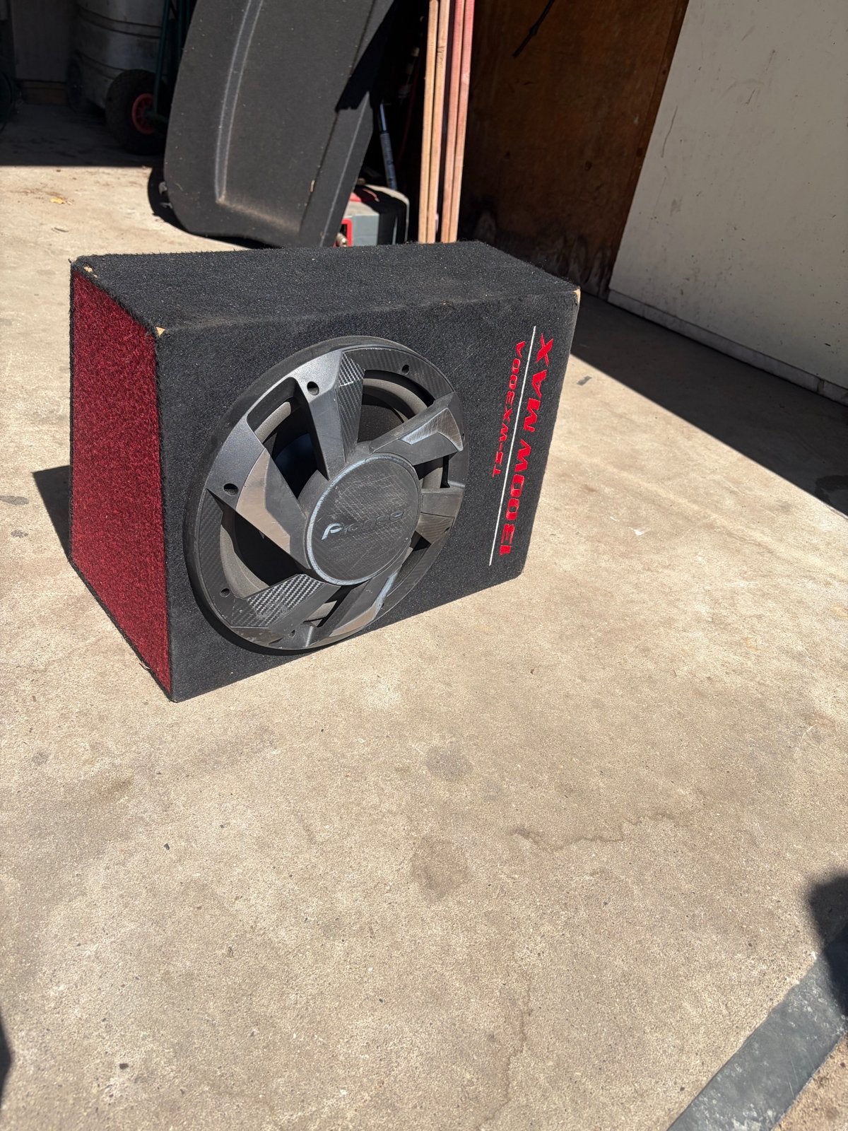 Pioneer TS-WX300A actieve subwoofer 1300W MAX, Ophalen of Verzenden, Gebruikt