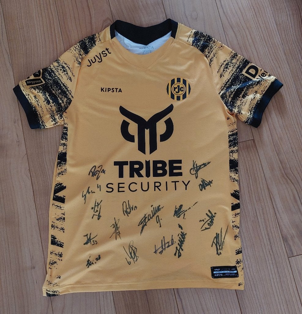Roda JC voetbalshirt met handtekeningen, Verzamelen, Sportartikelen en Voetbal, Ophalen of Verzenden, Nieuw, Roda JC, Shirt