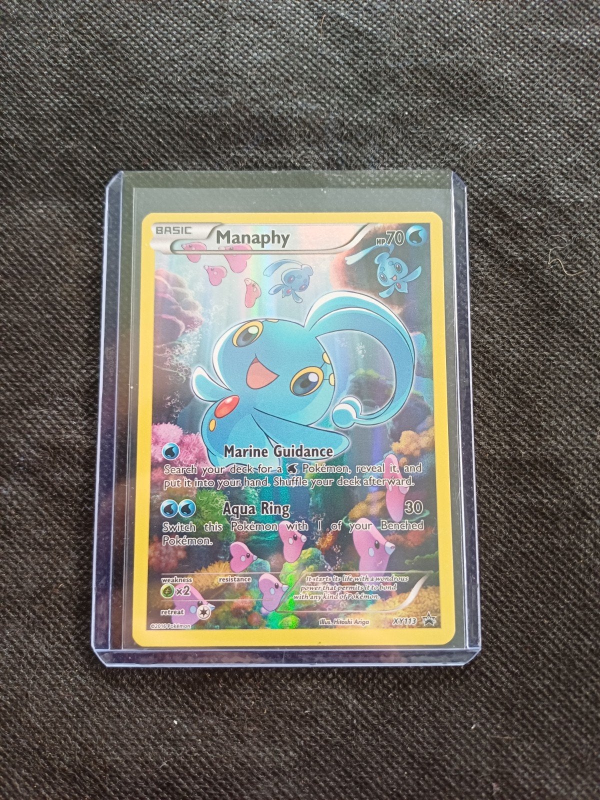 Manaphy XY113 Pokémon Kaart, Ophalen of Verzenden, Zo goed als nieuw, Losse kaart