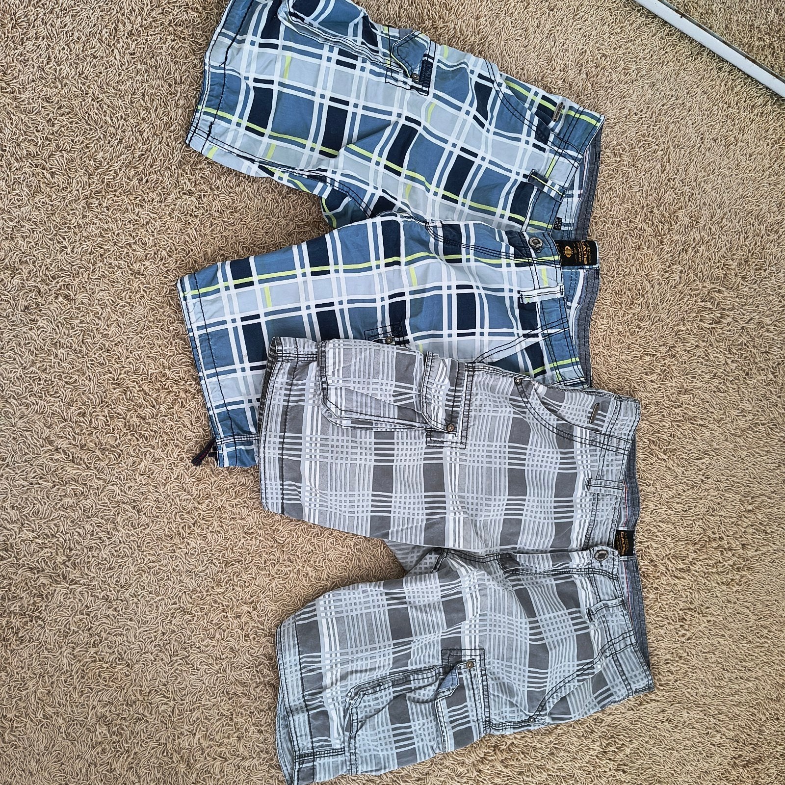 CARS Jeans Geruite Cargo Shorts - Maat M, CARS Jeans, Ophalen of Verzenden, Zo goed als nieuw, Meerkleurig
