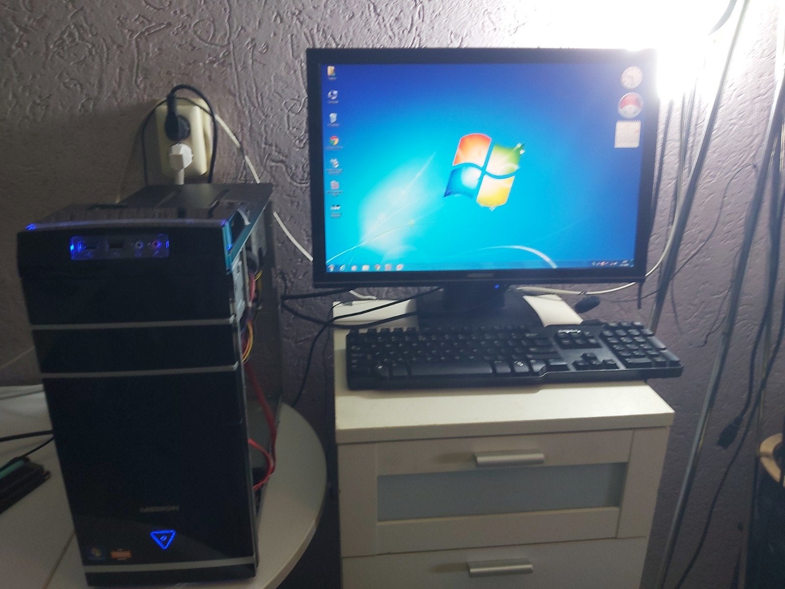 Desktop set AMD A8 1.5TB HDD Windows 7, Ophalen, Gebruikt, HDD