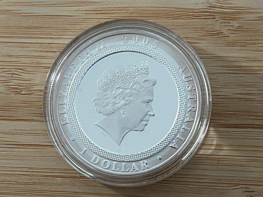 Australische proof troy ounce munt ., Ophalen of Verzenden, Zilver