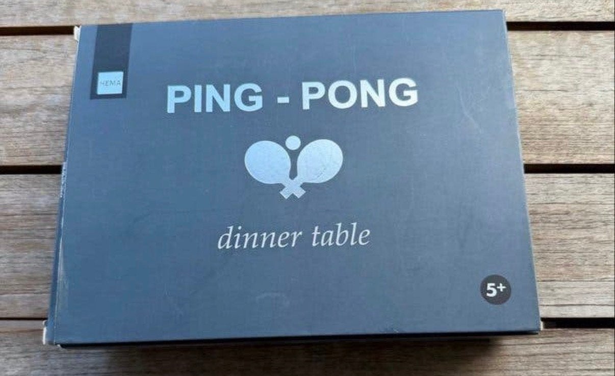 HEMA Ping-Pong Dinner Table Set, Ophalen of Verzenden, Zo goed als nieuw